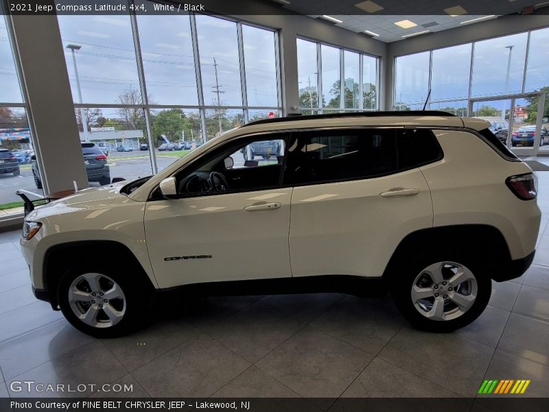 White / Black 2021 Jeep Compass Latitude 4x4