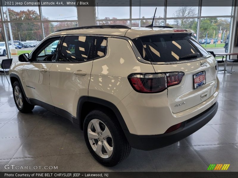 White / Black 2021 Jeep Compass Latitude 4x4