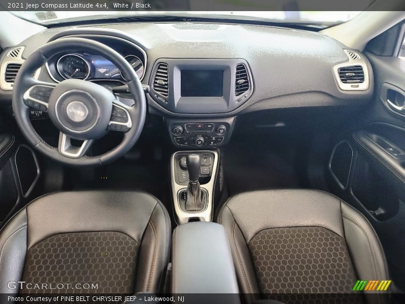 White / Black 2021 Jeep Compass Latitude 4x4