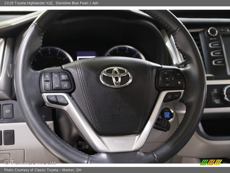 Shoreline Blue Pearl / Ash 2018 Toyota Highlander XLE