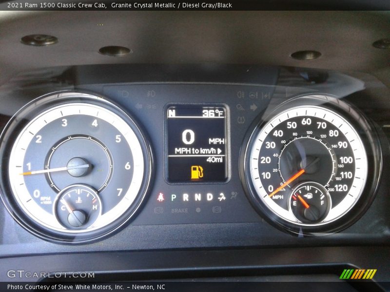  2021 1500 Classic Crew Cab Classic Crew Cab Gauges