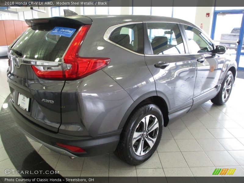 Modern Steel Metallic / Black 2018 Honda CR-V LX AWD