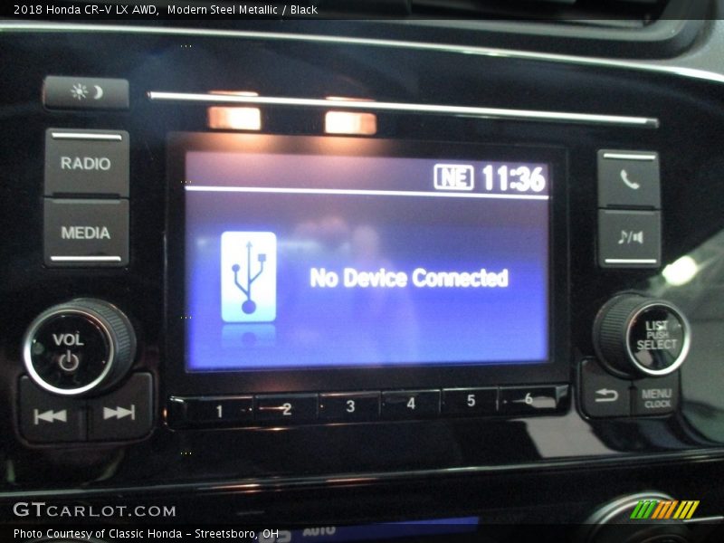 Modern Steel Metallic / Black 2018 Honda CR-V LX AWD