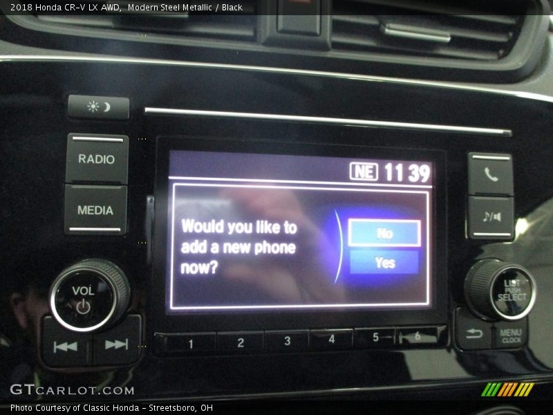 Modern Steel Metallic / Black 2018 Honda CR-V LX AWD