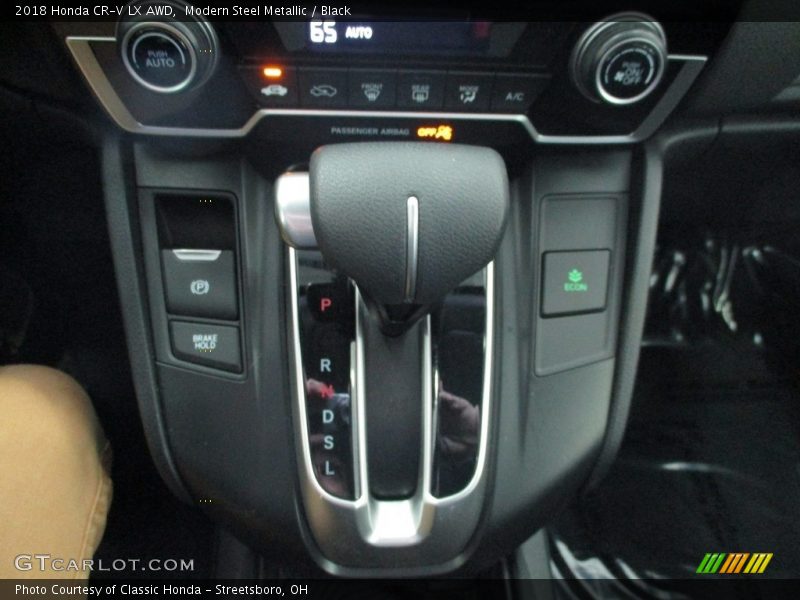 Modern Steel Metallic / Black 2018 Honda CR-V LX AWD