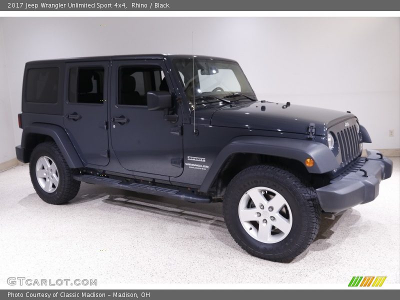 Rhino / Black 2017 Jeep Wrangler Unlimited Sport 4x4