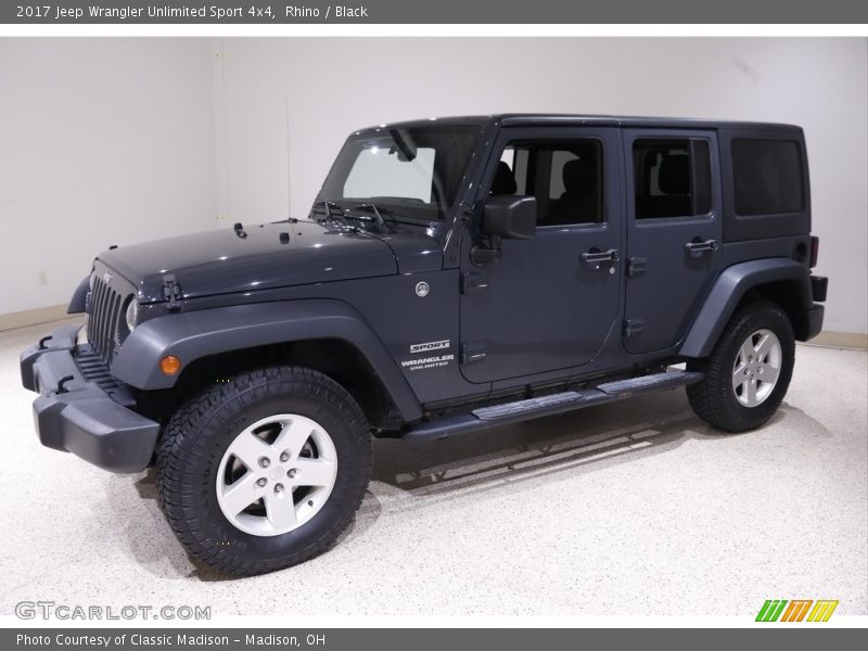 Rhino / Black 2017 Jeep Wrangler Unlimited Sport 4x4