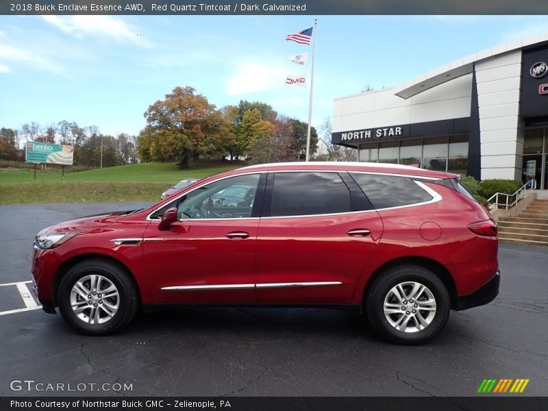 Red Quartz Tintcoat / Dark Galvanized 2018 Buick Enclave Essence AWD