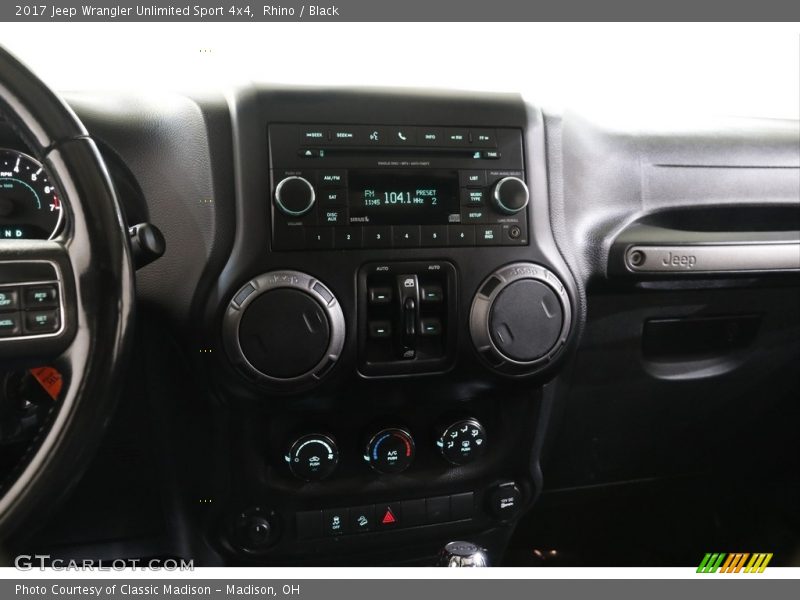 Rhino / Black 2017 Jeep Wrangler Unlimited Sport 4x4