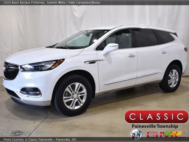 Summit White / Dark Galvinized/Ebony 2020 Buick Enclave Preferred