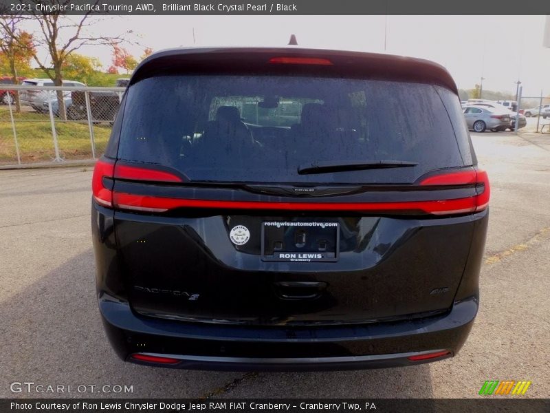 Brilliant Black Crystal Pearl / Black 2021 Chrysler Pacifica Touring AWD