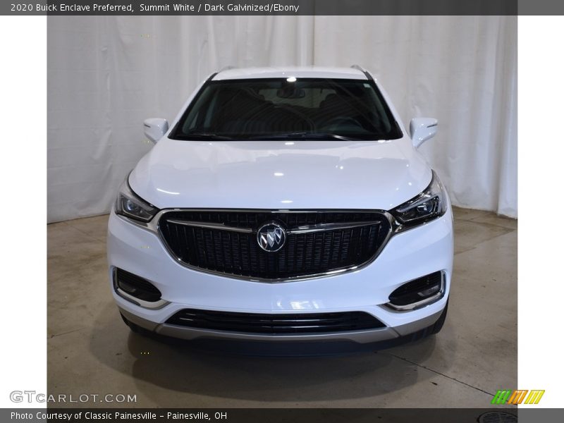 Summit White / Dark Galvinized/Ebony 2020 Buick Enclave Preferred