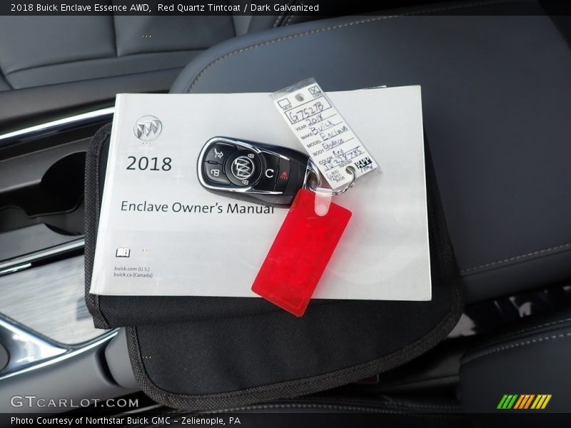 Red Quartz Tintcoat / Dark Galvanized 2018 Buick Enclave Essence AWD