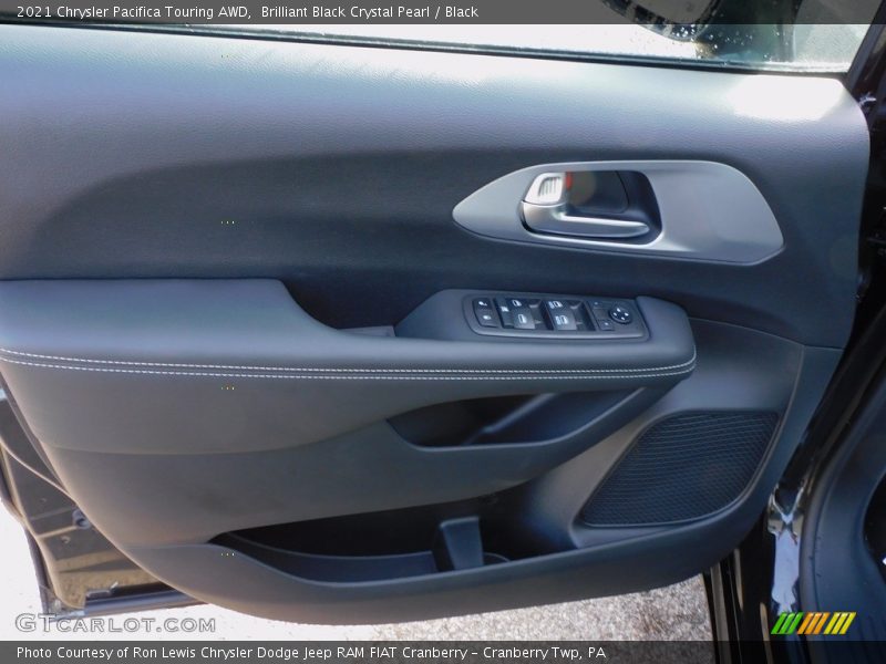 Brilliant Black Crystal Pearl / Black 2021 Chrysler Pacifica Touring AWD