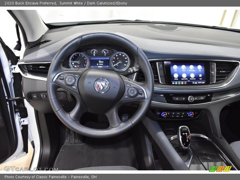 Summit White / Dark Galvinized/Ebony 2020 Buick Enclave Preferred