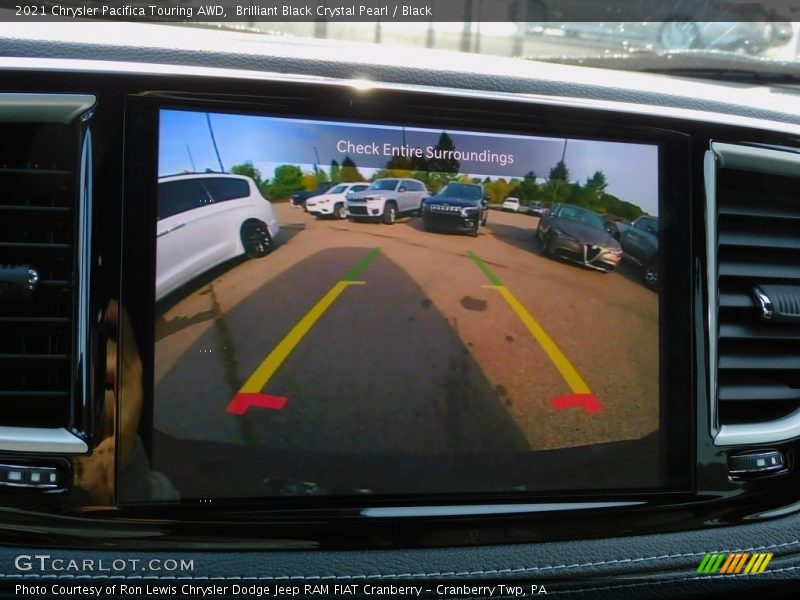 Brilliant Black Crystal Pearl / Black 2021 Chrysler Pacifica Touring AWD