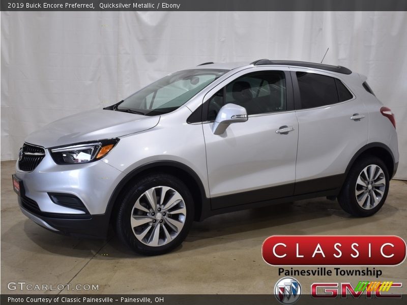 Quicksilver Metallic / Ebony 2019 Buick Encore Preferred