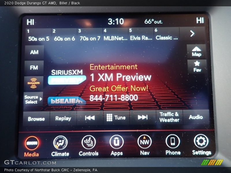 Billet / Black 2020 Dodge Durango GT AWD