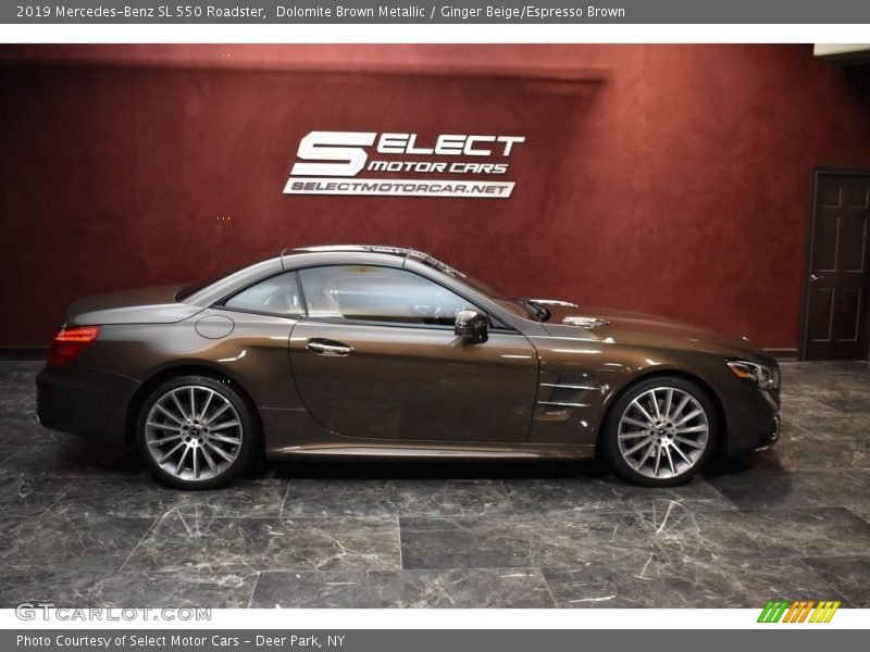 Dolomite Brown Metallic / Ginger Beige/Espresso Brown 2019 Mercedes-Benz SL 550 Roadster