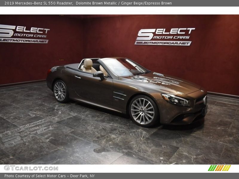 Dolomite Brown Metallic / Ginger Beige/Espresso Brown 2019 Mercedes-Benz SL 550 Roadster