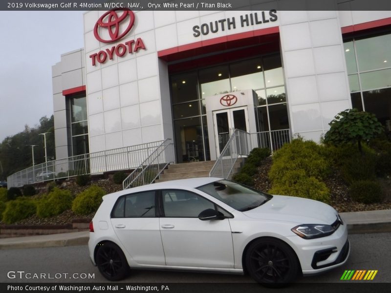 Oryx White Pearl / Titan Black 2019 Volkswagen Golf R 4Motion W/DCC. NAV.