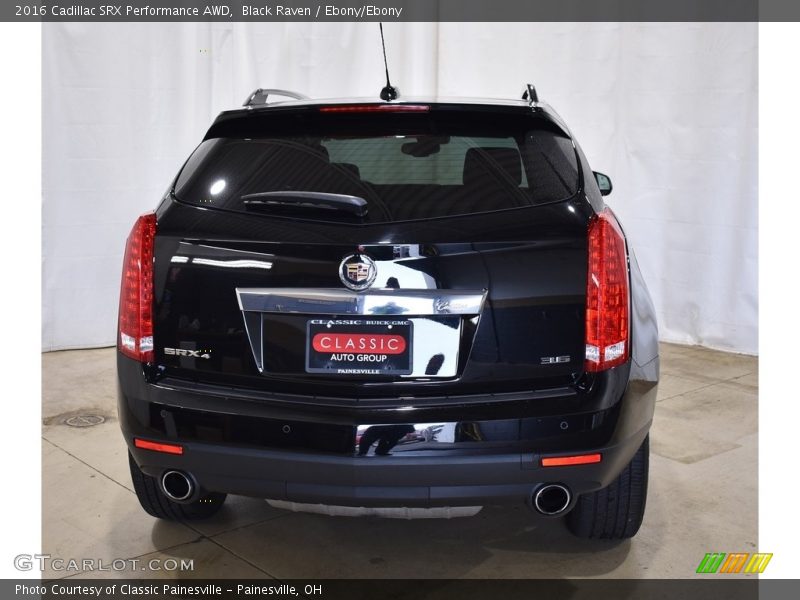 Black Raven / Ebony/Ebony 2016 Cadillac SRX Performance AWD