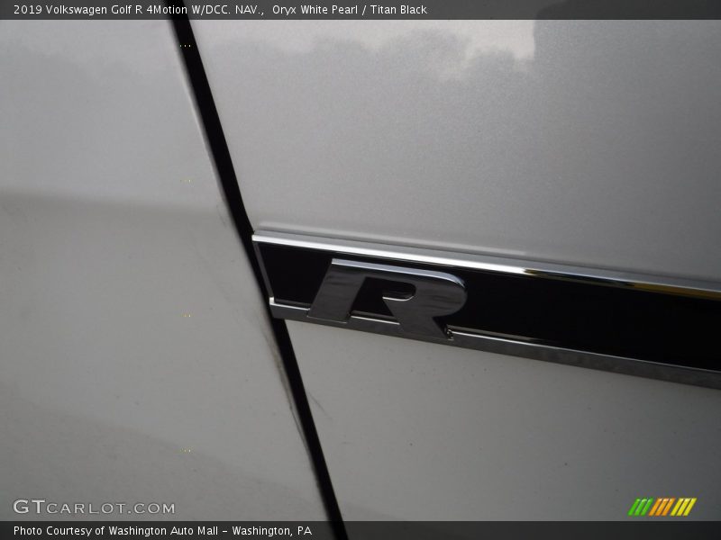 Oryx White Pearl / Titan Black 2019 Volkswagen Golf R 4Motion W/DCC. NAV.