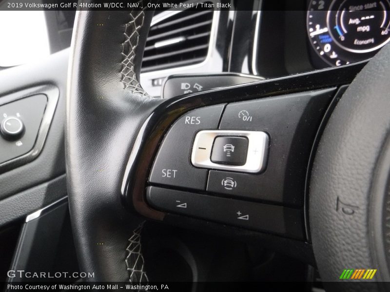 Oryx White Pearl / Titan Black 2019 Volkswagen Golf R 4Motion W/DCC. NAV.
