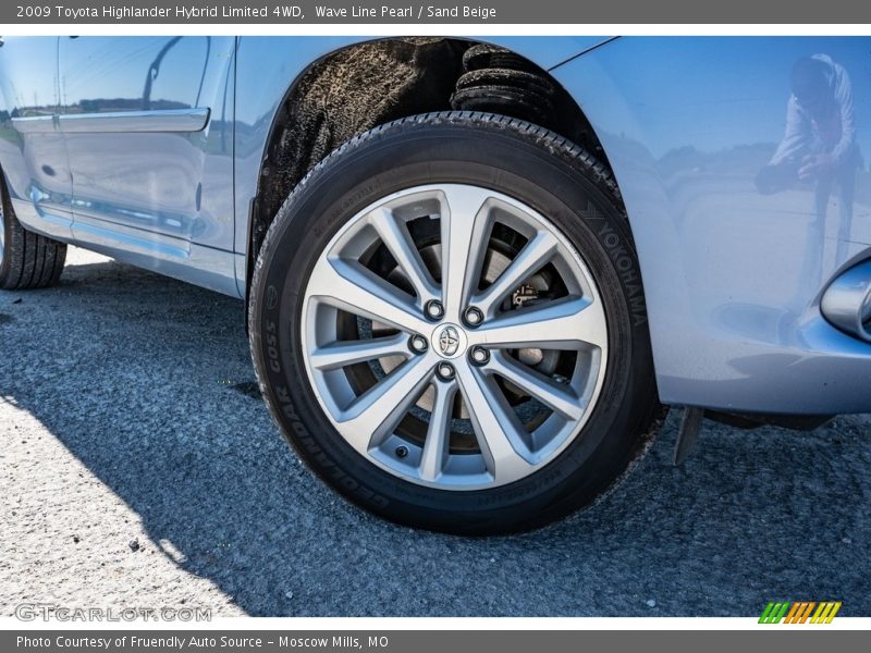 Wave Line Pearl / Sand Beige 2009 Toyota Highlander Hybrid Limited 4WD