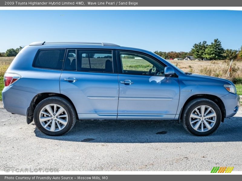 Wave Line Pearl / Sand Beige 2009 Toyota Highlander Hybrid Limited 4WD