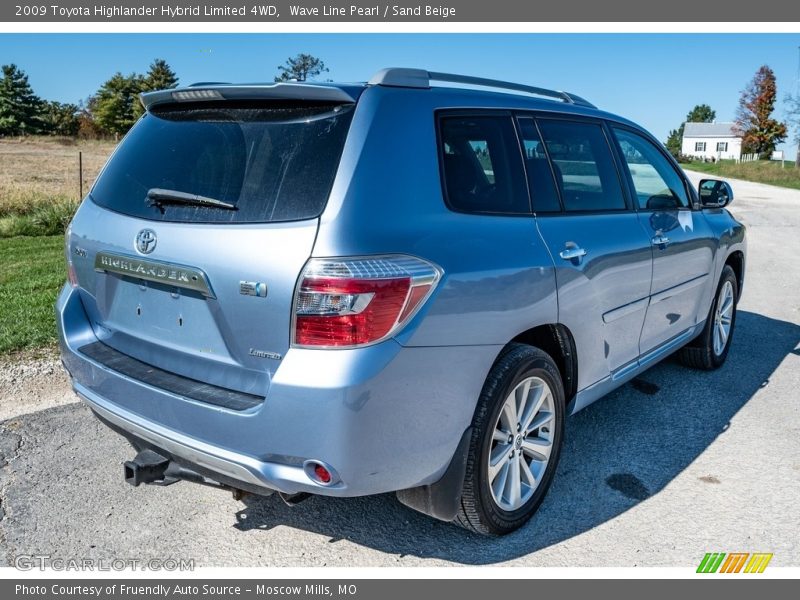 Wave Line Pearl / Sand Beige 2009 Toyota Highlander Hybrid Limited 4WD