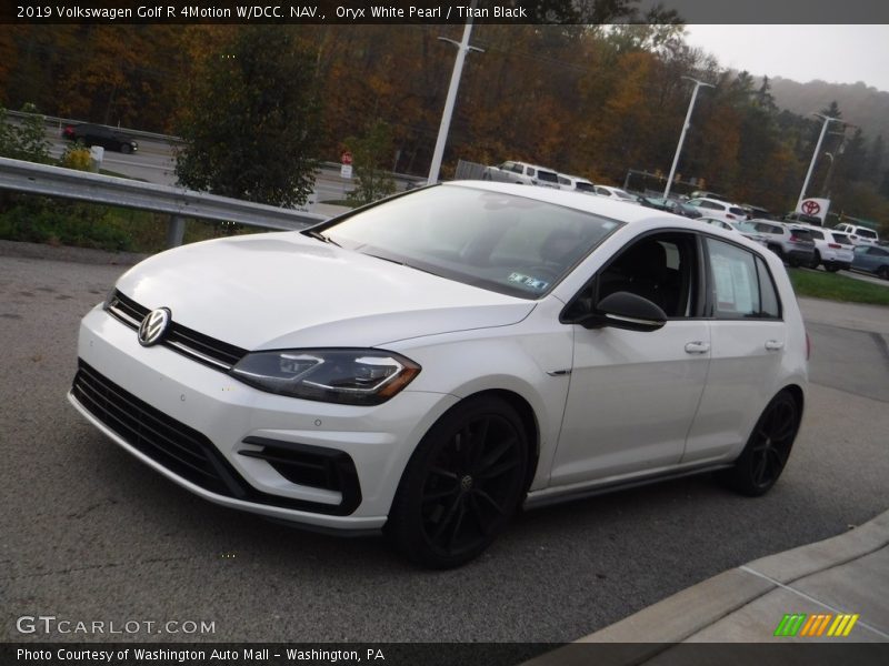 Oryx White Pearl / Titan Black 2019 Volkswagen Golf R 4Motion W/DCC. NAV.