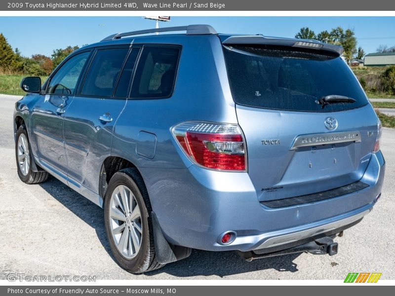 Wave Line Pearl / Sand Beige 2009 Toyota Highlander Hybrid Limited 4WD