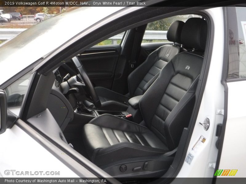 Oryx White Pearl / Titan Black 2019 Volkswagen Golf R 4Motion W/DCC. NAV.