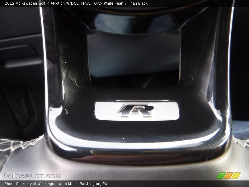 Oryx White Pearl / Titan Black 2019 Volkswagen Golf R 4Motion W/DCC. NAV.