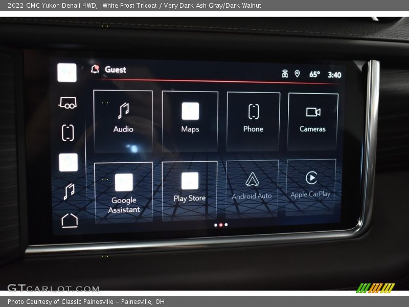 White Frost Tricoat / Very Dark Ash Gray/Dark Walnut 2022 GMC Yukon Denali 4WD