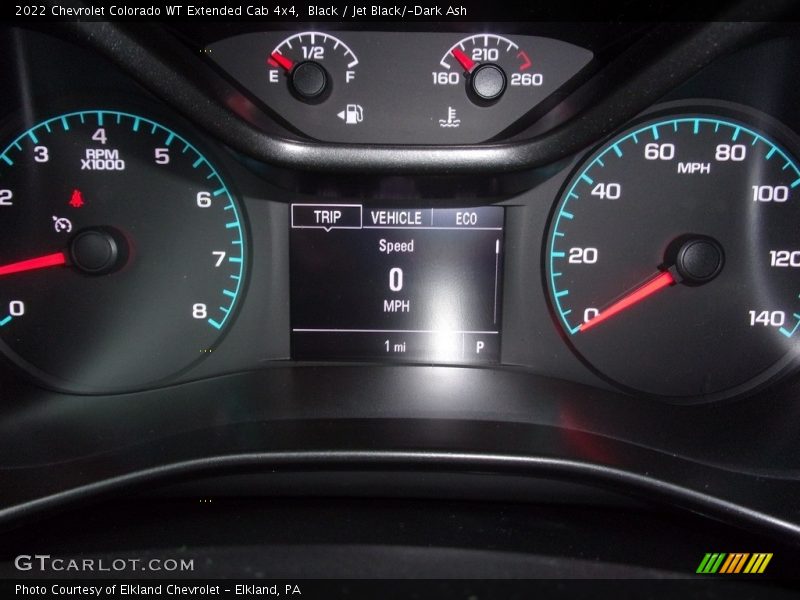 Black / Jet Black/­Dark Ash 2022 Chevrolet Colorado WT Extended Cab 4x4