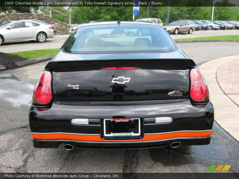Black / Ebony 2005 Chevrolet Monte Carlo Supercharged SS Tony Stewart Signature Series