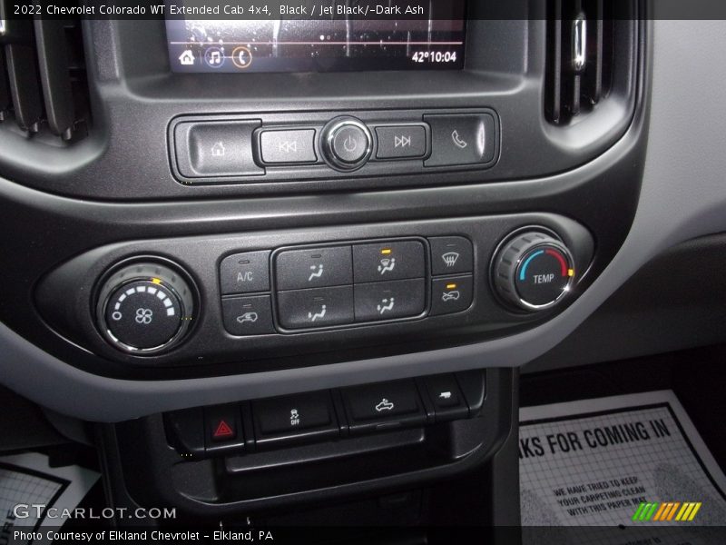 Black / Jet Black/­Dark Ash 2022 Chevrolet Colorado WT Extended Cab 4x4