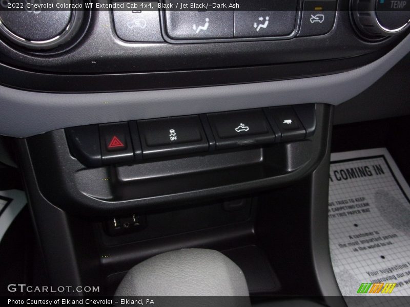 Black / Jet Black/­Dark Ash 2022 Chevrolet Colorado WT Extended Cab 4x4