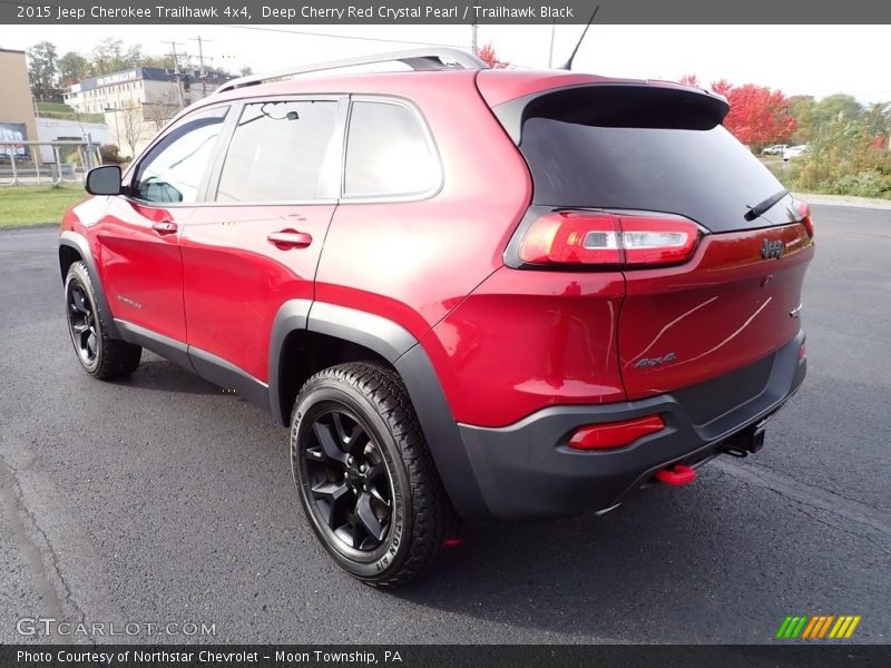Deep Cherry Red Crystal Pearl / Trailhawk Black 2015 Jeep Cherokee Trailhawk 4x4