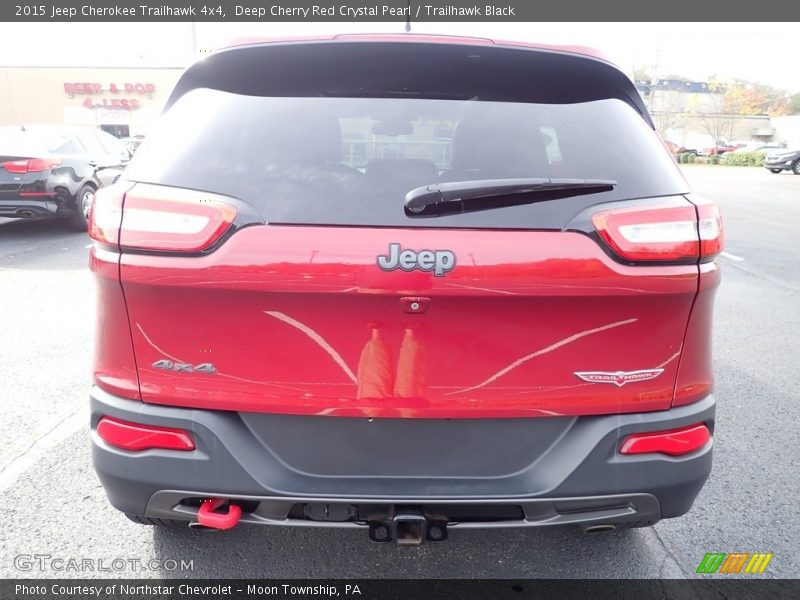 Deep Cherry Red Crystal Pearl / Trailhawk Black 2015 Jeep Cherokee Trailhawk 4x4
