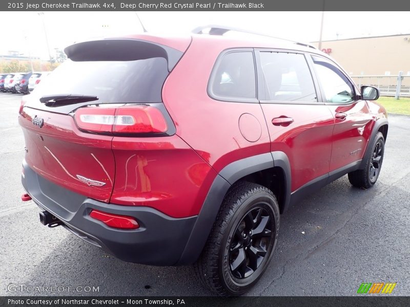 Deep Cherry Red Crystal Pearl / Trailhawk Black 2015 Jeep Cherokee Trailhawk 4x4