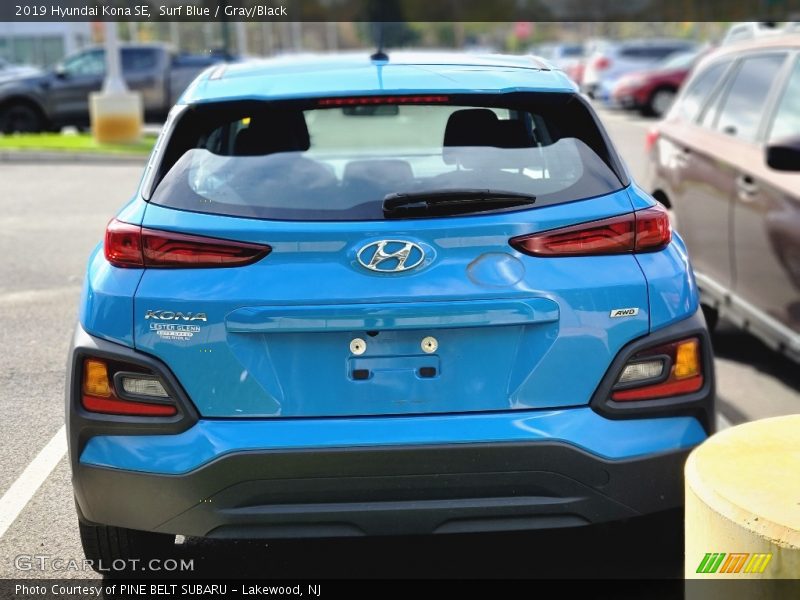 Surf Blue / Gray/Black 2019 Hyundai Kona SE