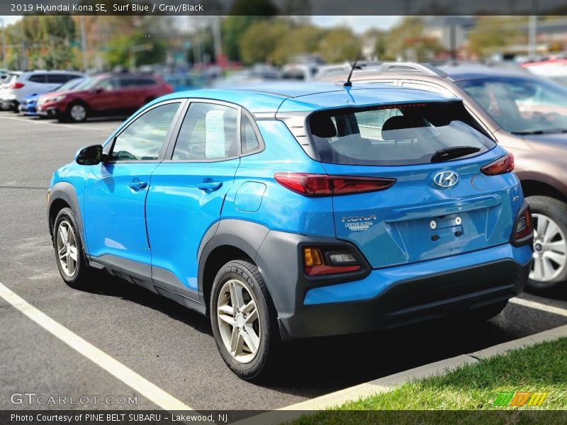 Surf Blue / Gray/Black 2019 Hyundai Kona SE
