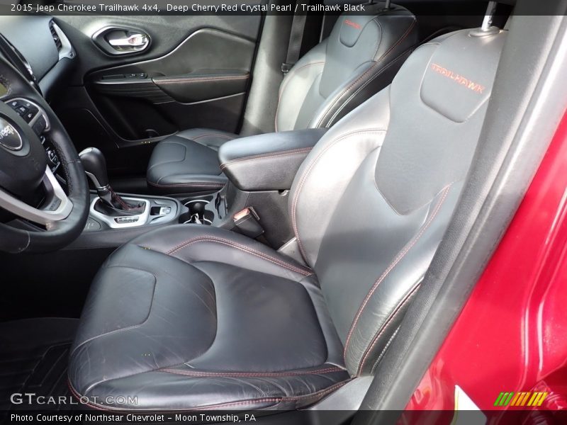 Deep Cherry Red Crystal Pearl / Trailhawk Black 2015 Jeep Cherokee Trailhawk 4x4