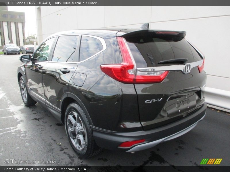 Dark Olive Metallic / Black 2017 Honda CR-V EX AWD