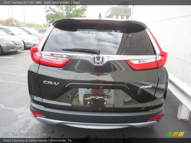 Dark Olive Metallic / Black 2017 Honda CR-V EX AWD