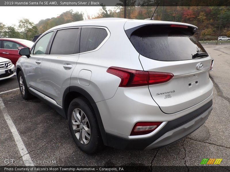 Symphony Silver / Black 2019 Hyundai Santa Fe SE AWD