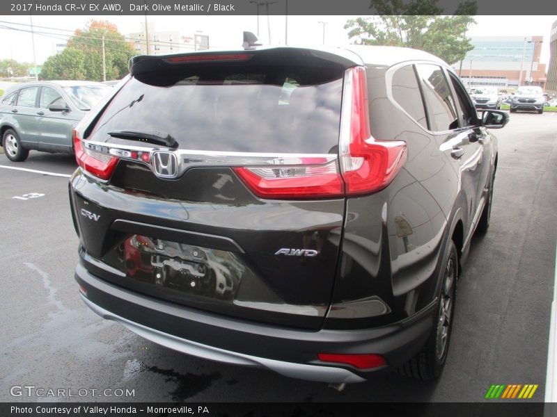 Dark Olive Metallic / Black 2017 Honda CR-V EX AWD